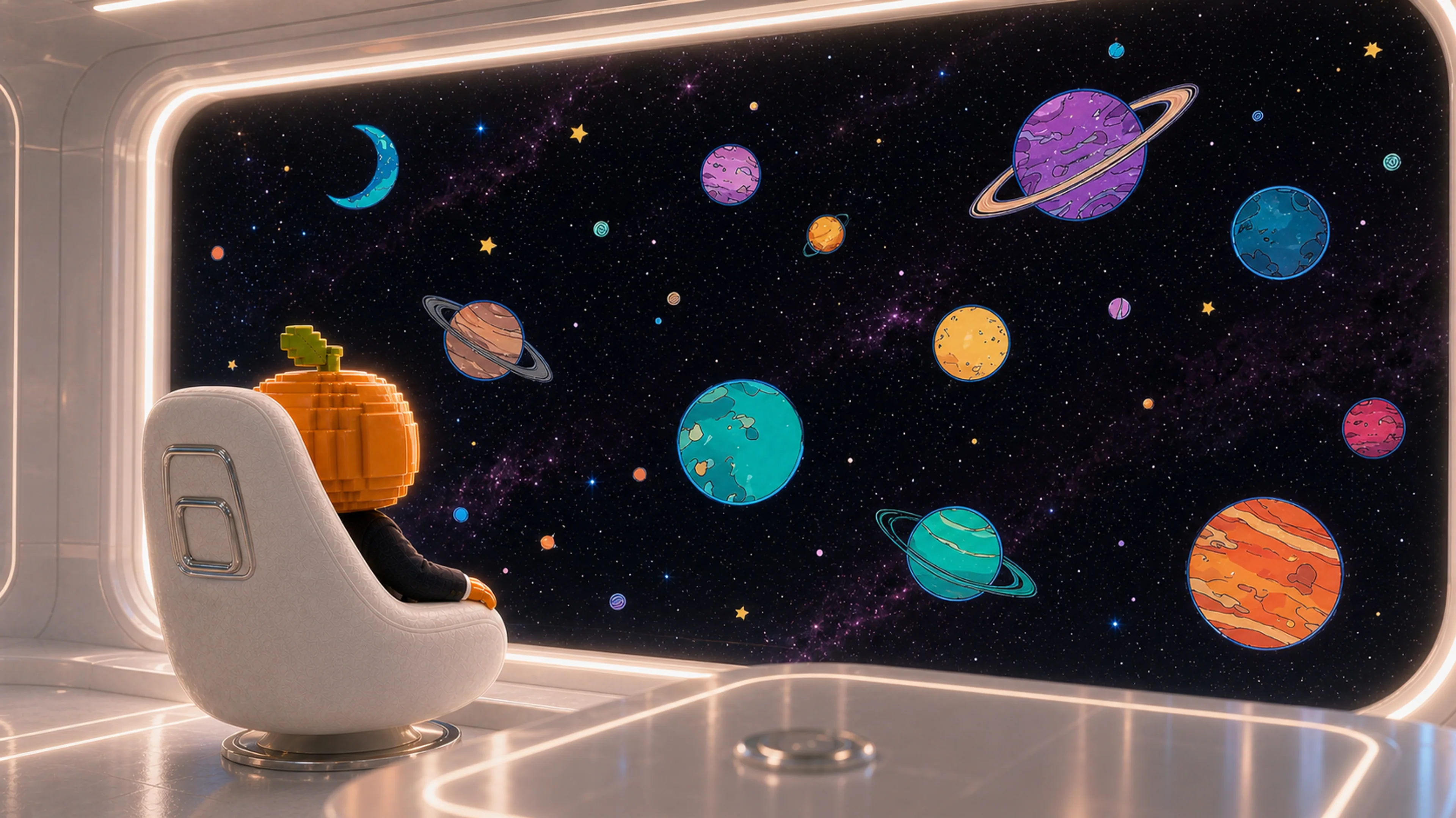 橙子 Agent 面向代表企业不同职能的广阔星系